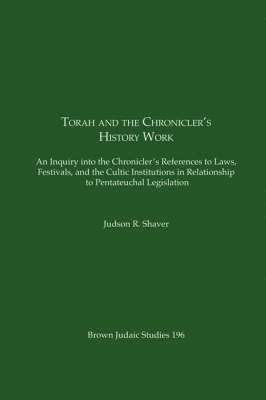 Torah and the Chronicler's History Work 1