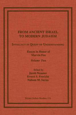 From Ancient Israel to Modern Judaism 1