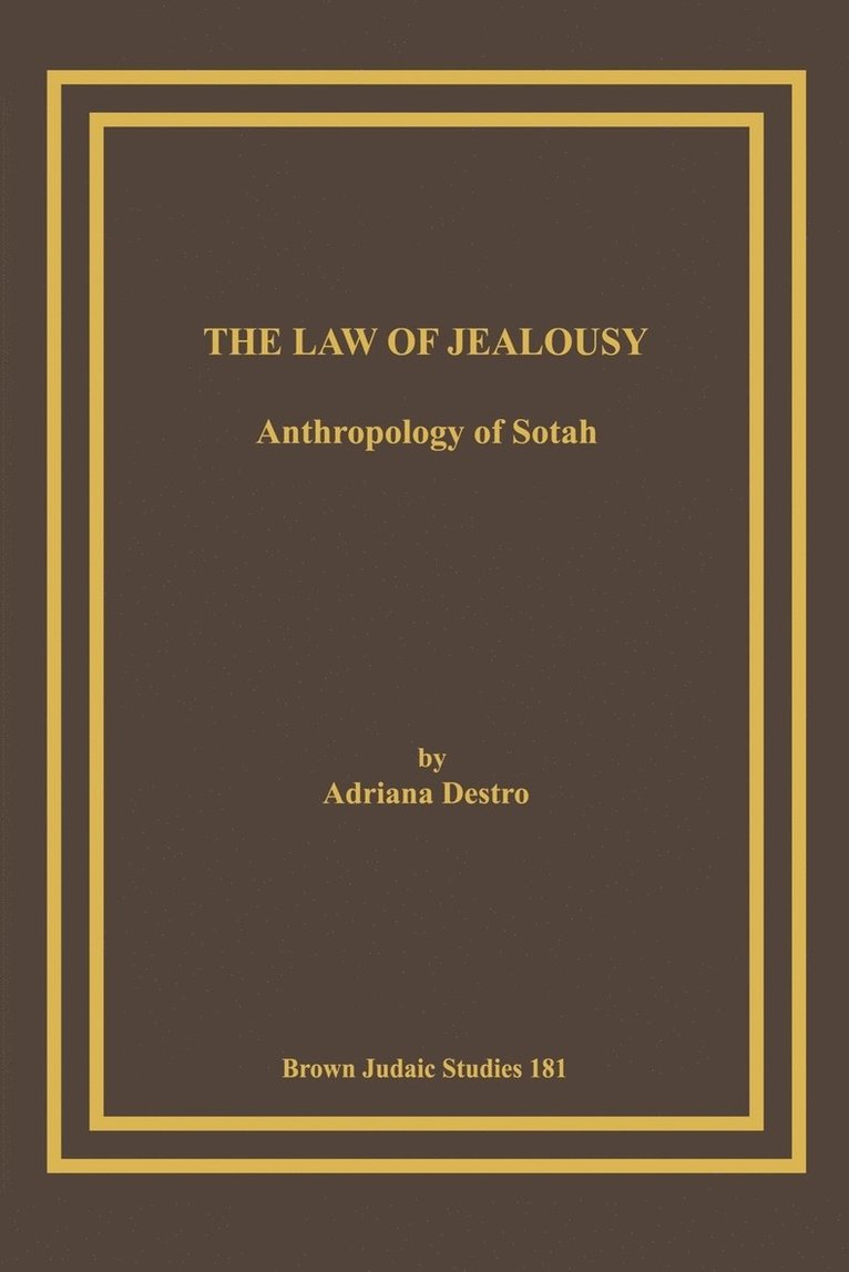 The Law of Jealousy 1