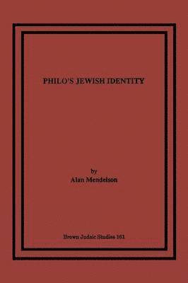 bokomslag Philo's Jewish Identity