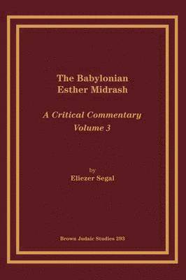 bokomslag The Babylonian Esther Midrash