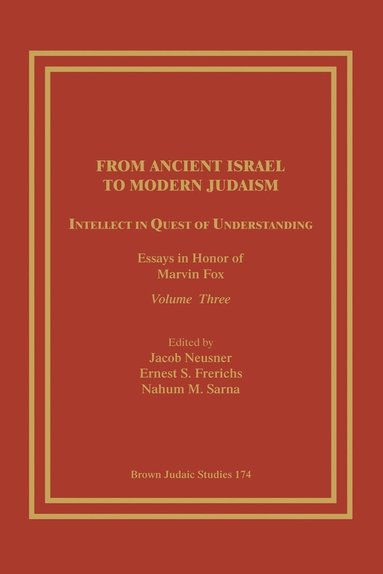 bokomslag From Ancient Israel to Modern Judaism