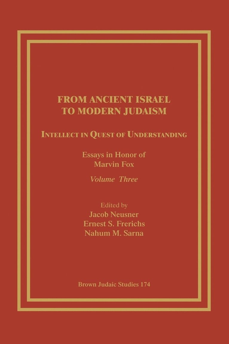 From Ancient Israel to Modern Judaism