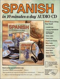 bokomslag SPANISH in 10 minutes a day BOOK + AUDIO