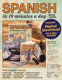 bokomslag SPANISH in 10 minutes a day (R) BOOK + AUDIO