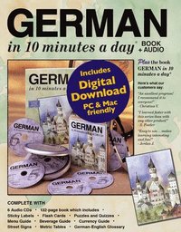 bokomslag GERMAN in 10 minutes a day BOOK + AUDIO