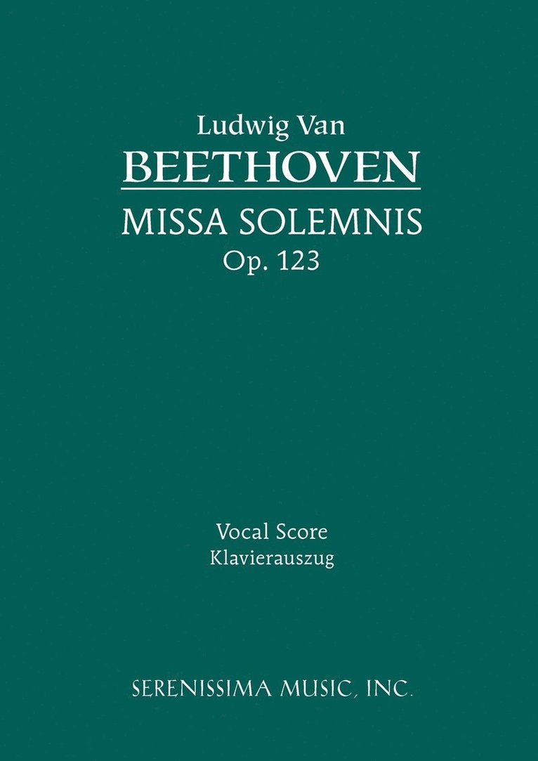 Missa Solemnis, Op.123 1