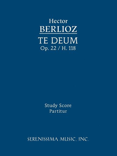 bokomslag Te Deum, Op.22 / H 118