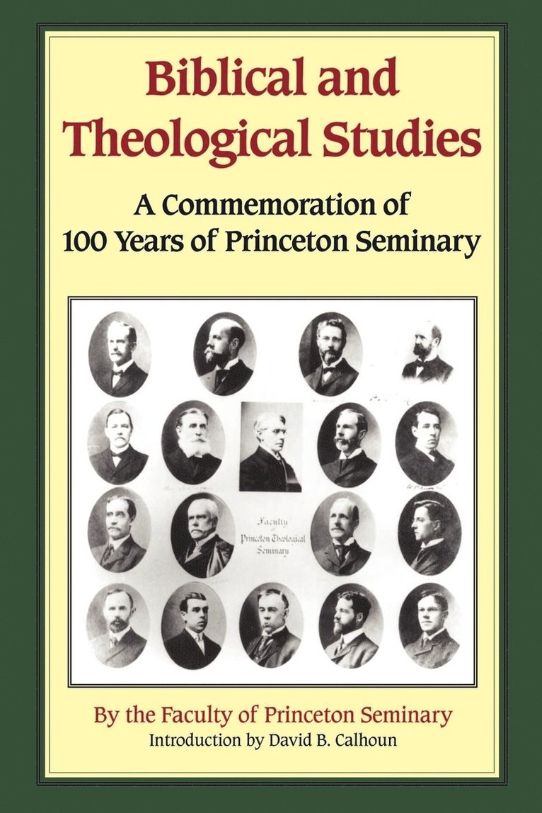 Biblical and Theological Studies 1