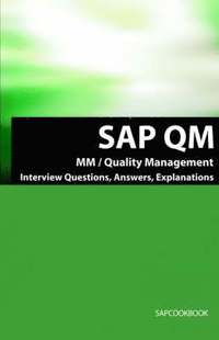 bokomslag SAP QM Interview Questions, Answers, Explanations