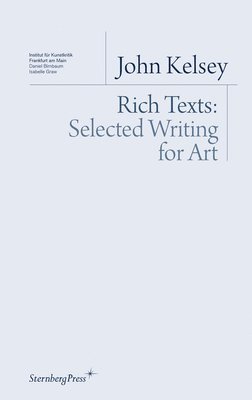 bokomslag Rich Texts - Selected Writing for Art