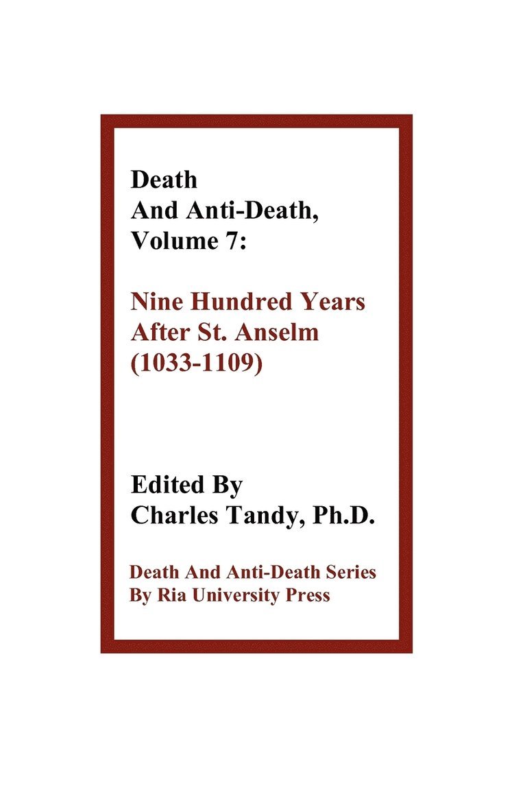 Death and Anti-Death, Volume 7 1