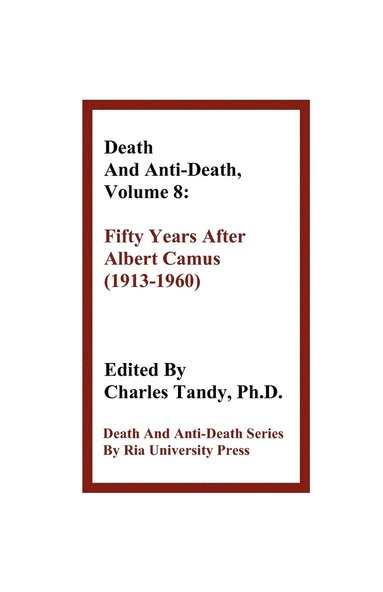 bokomslag Death and Anti-Death, Volume 8