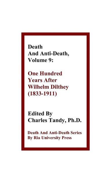 bokomslag Death and Anti-Death, Volume 9