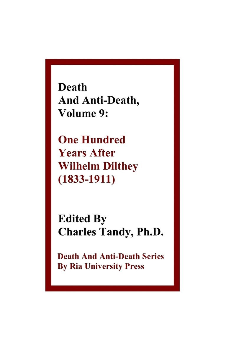 Death and Anti-Death, Volume 9 1