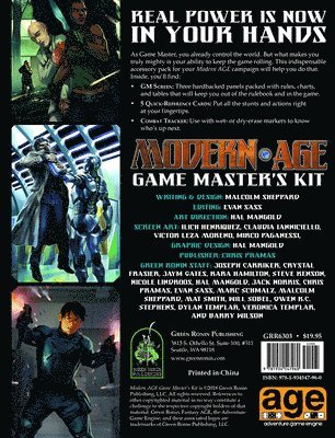 Modern Age RPG Game Master's Kit 1