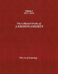 bokomslag The Collected Works of J.Krishnamurti  - Volume I 1933-1934
