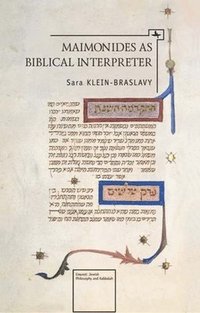 bokomslag Maimonides as Biblical Interpreter