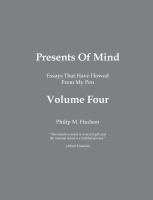 bokomslag Presents of Mind