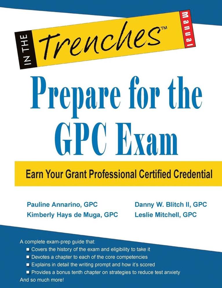Danny W Blitch, Kimberly Hays De Muga, Leslie Mitchell, Danny W. Blitch, Kimberly Hays de Muga - Prepare for the GPC Exam, Häftad