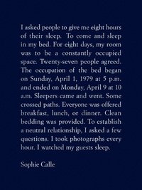 bokomslag Sophie Calle: The Sleepers