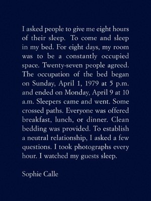 Sophie Calle: The Sleepers 1