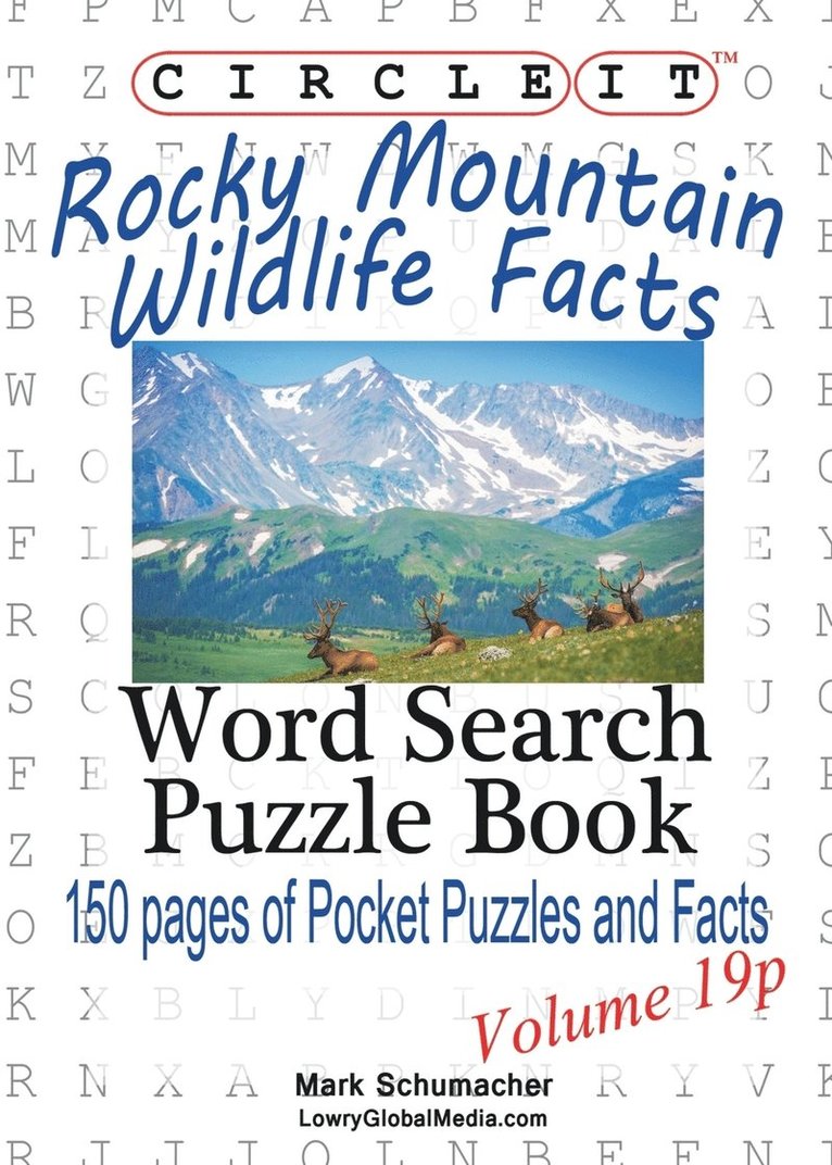 Circle It, Rocky Mountain Wildlife Facts, Pocket Size, Word Search, Puzzle Book 1
