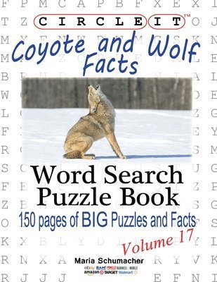 bokomslag Circle It, Coyote and Wolf Facts, Word Search, Puzzle Book