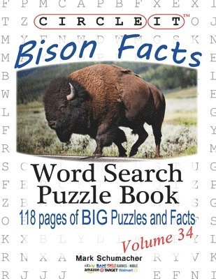 bokomslag Circle It, Bison Facts, Word Search, Puzzle Book