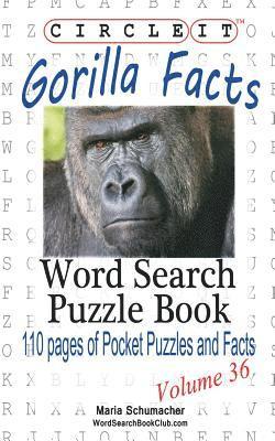 Circle It, Gorilla Facts, Word Search, Puzzle Book 1