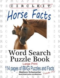 bokomslag Circle It, Horse Facts, Word Search, Puzzle Book