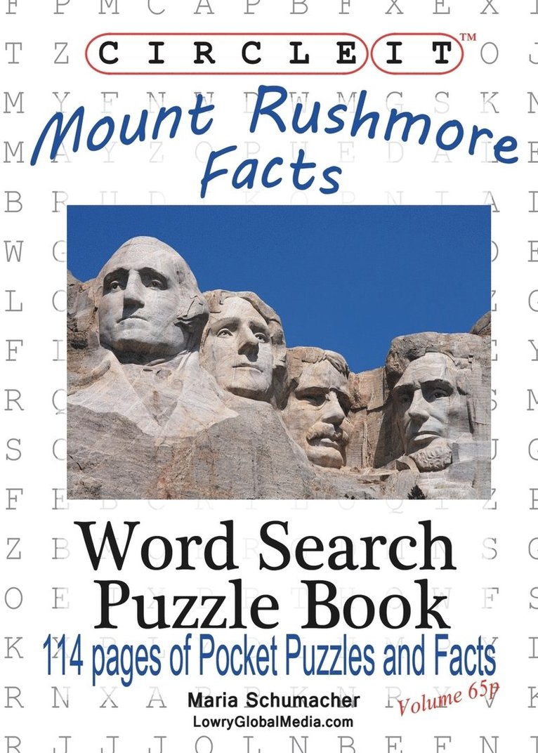 Circle It, Mount Rushmore Facts, Pocket Size, Word Search, Puzzle Book 1