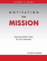 bokomslag Motivation for Mission: Leader's Guide