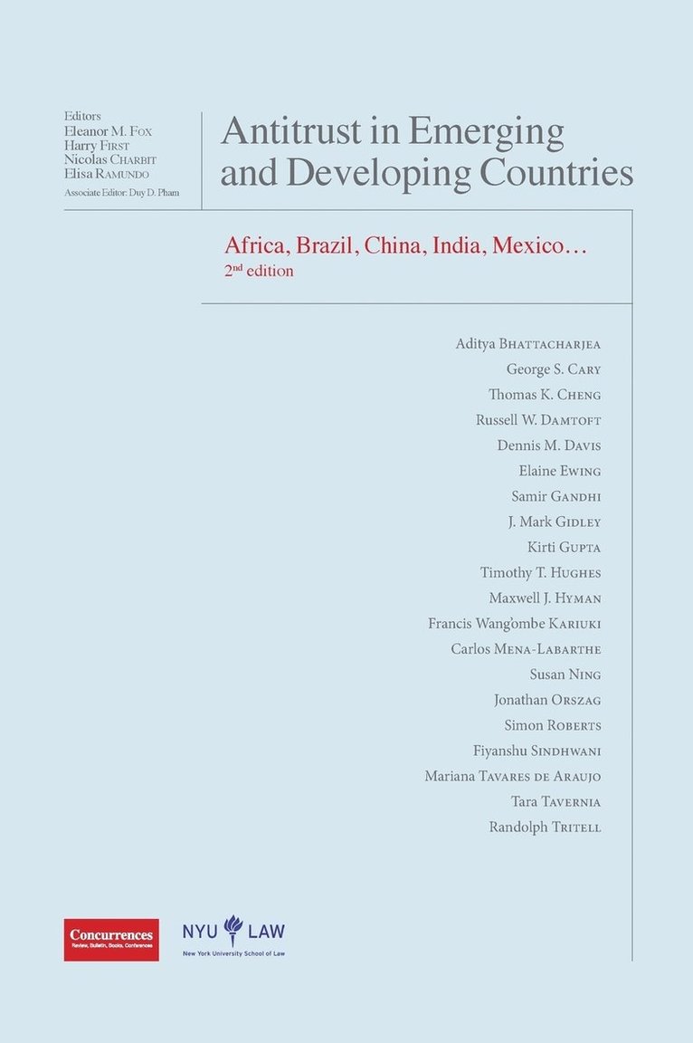 Antitrust In Emerging And Developing Countries - 2Nd Edition 1