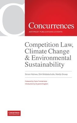 bokomslag Competition Law, Climate Change & Environmental Sustainability