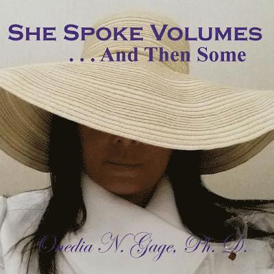 She Speaks Volumes . . . And Then Some 1