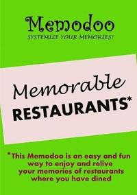 bokomslag Memodoo Memorable Restaurants