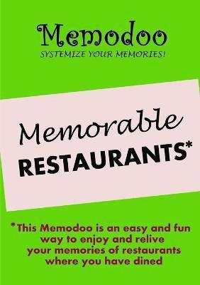 bokomslag Memodoo Memorable Restaurants