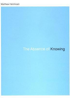 bokomslag Absence of Knowing