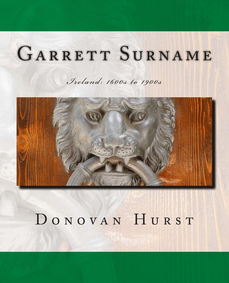Donovan Hurst - Garrett Surname, Häftad