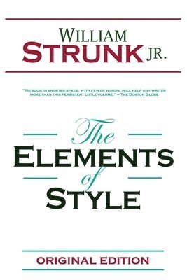 William Strunk, William, Strunk - Elements of Style, Häftad