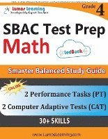 bokomslag SBAC Test Prep: 4th Grade Math Common Core Practice Book and Full-length Online Assessments: Smarter Balanced Study Guide With Perform