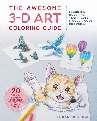 bokomslag Awesome 3-D Art Coloring Guide