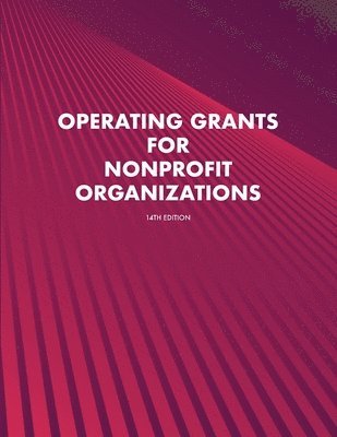 bokomslag Operating Grants for Nonprofit Organizations