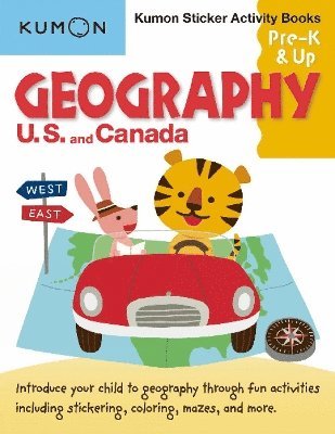 bokomslag Kumon Sticker Activity Books: Geography U.S. and Canada