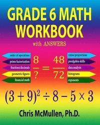 bokomslag Grade 6 Math Workbook with Answers