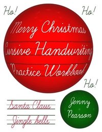 bokomslag Merry Christmas Cursive Handwriting Practice Workbook