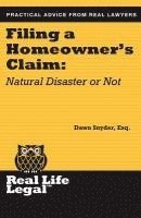 Dawn Snyder Esq - Filing A Homeowner's Claim: Natural Disaster Or Not, Häftad
