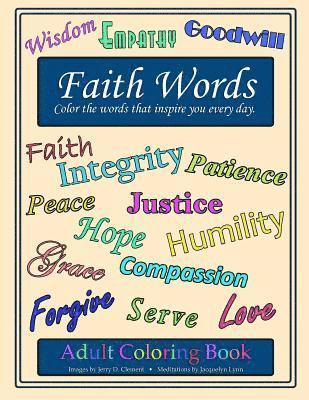 bokomslag Faith Words Adult Coloring Book: Color the words that inspire you every day