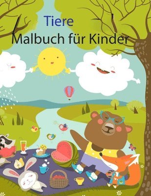 bokomslag Tiere Malbuch für Kinder